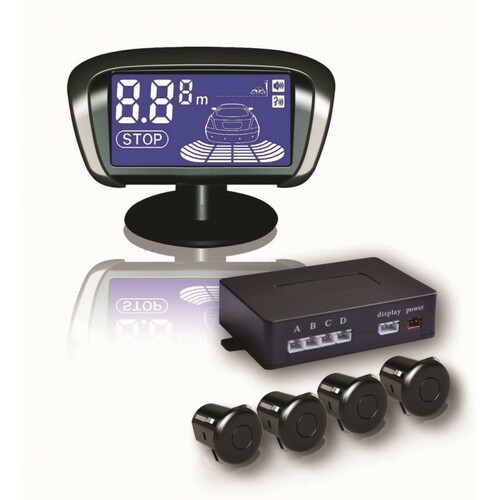 RADAR DE RECUL SANS FILS 4 SENSEURS+ BUZZER + ECRAN LED