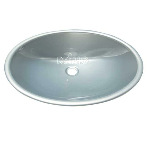 lavabo encastrable mini-ovale blanc 45 x 27,5 x 15 cm