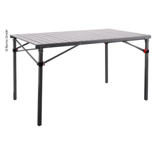 table pliante aluminium anthracite rauma 120x70cm