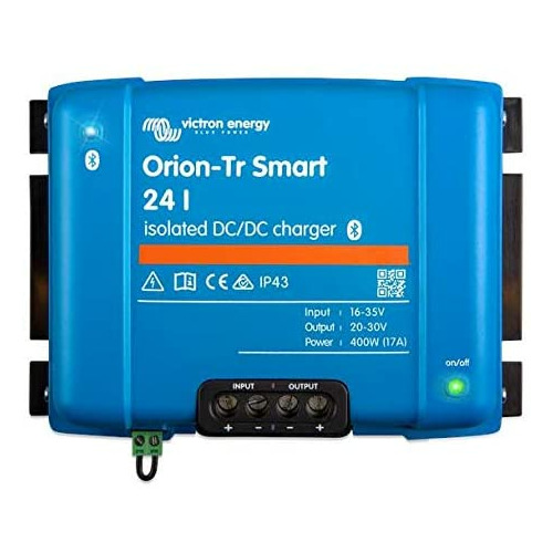 chargeur orion-tr smart cc-cc 24/12v 30a 360w isolé - victron