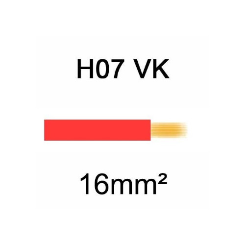 câble h07vk cuivre souple 16mm² rouge