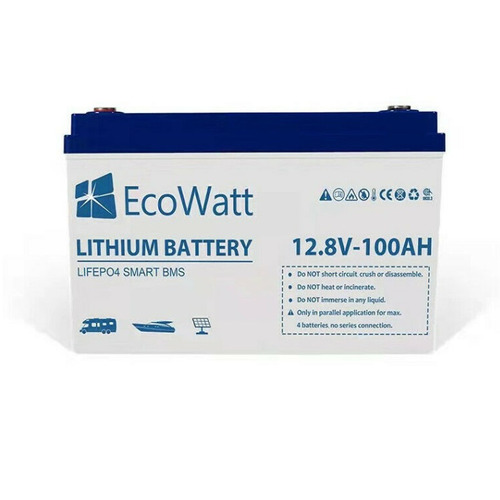 batterie lithium 12v-100ah lifepo4 fer-phosphate - ecowatt