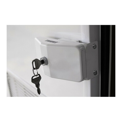 serrure de securite door lock frame vendu par 2 - thule - attention produit neuf avec défaut d’aspect suite à un sinistre transport - produit neuf jamais utilisé 