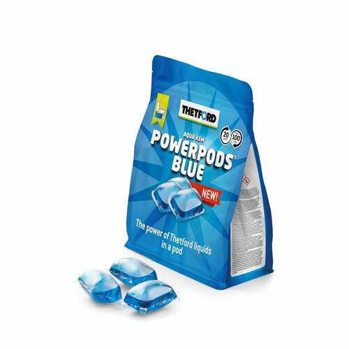 20 dosettes de powerpods blue - thetford
