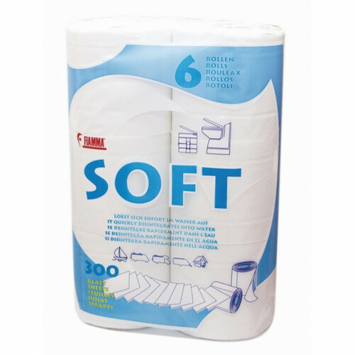 papier toilette soft 6 rouleaux - fiamma